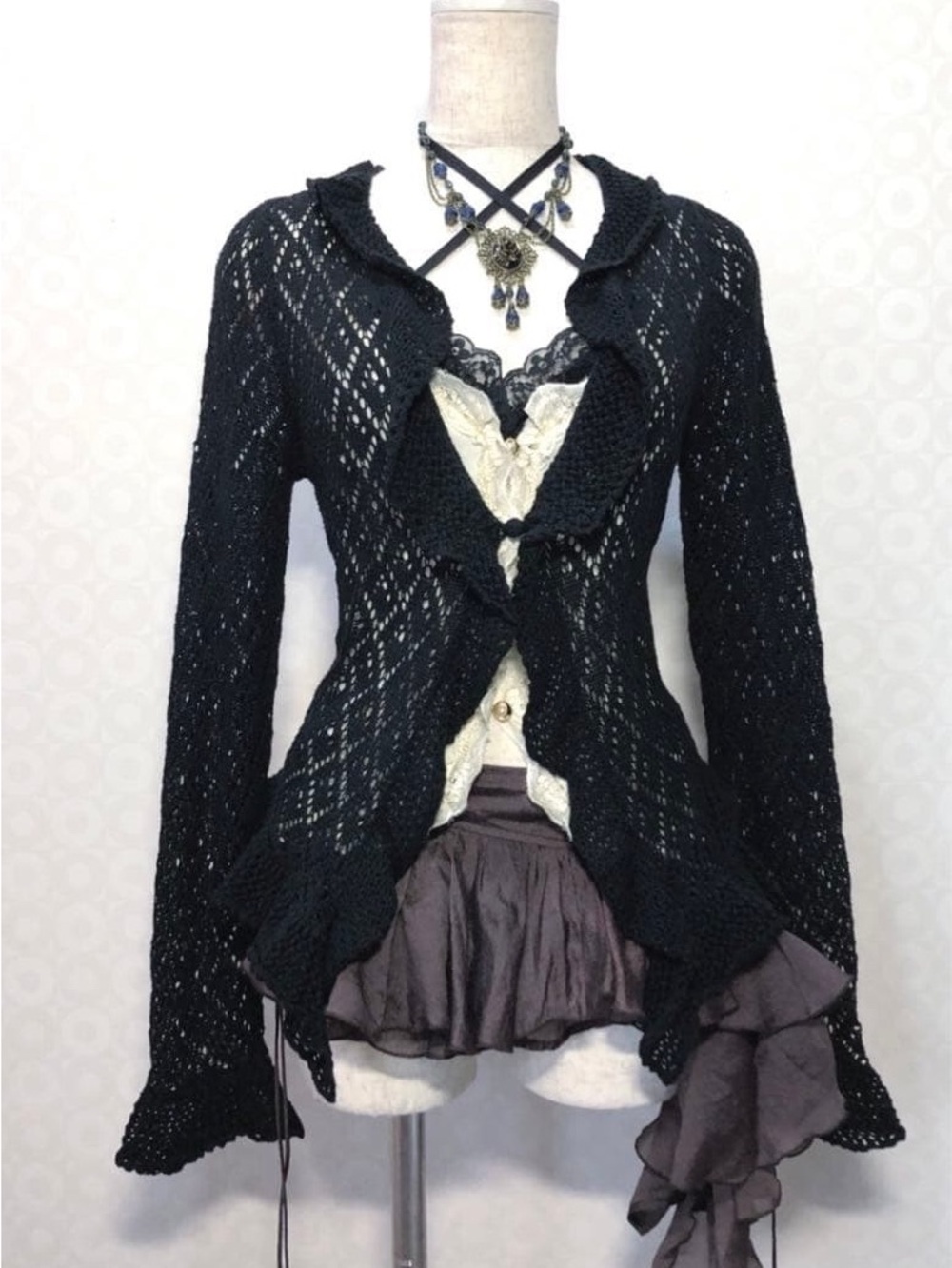 moving sale 💕 - j-fashion black ruffle cardigan